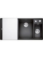 BLANCO Axia III 6 S-F fekete Silgránit mosogató excenterrel,