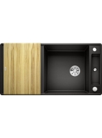 BLANCO Axia III XL 6 S-F Silgránit mosogató excenterrel, fa