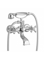 Bugnatese Old'800 kádcsaptelep zuhanyszettel, arany 001