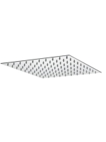 Bugnatese Wellness szögletes fejzuhany 25x25 cm, matt fekete