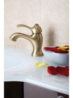 Bugnatese Lem mosdócsaptelep leeresztővel, bronz 1913BR - Fü