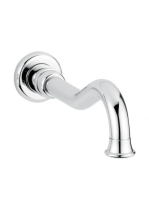 Bugnatese Klasszikus kádkifolyó 19cm, szálcsiszolt nikkel 19