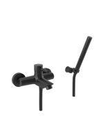 Bugnatese Kobuk kádcsaptelep zuhanyszettel, matt fekete 2202