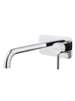 Bugnatese Kobuk fali mosdócsaptelep click-clack leeresztővel