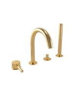 Bugnatese Kobuk 4-lyukú kádcsaptelep, szálcsiszolt arany 225