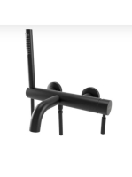 Bugnatese Kobuk kádcsaptelep zuhanyszettel, matt fekete 2290