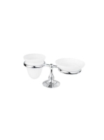 Bugnatese Tradicionális álló pohár és szappantartó, króm 258