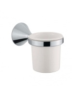 Bugnatese Orion fali pohártartó kerámia pohárral, matt feket