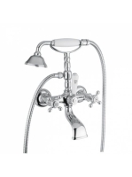 Bugnatese Revival kádcsaptelep zuhanyszettel, bronz 400BR -