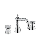 Bugnatese Revival 3-lyukas bidé csaptelep leeresztővel, króm