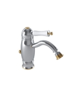 Bugnatese Oxford bidé csaptelep leeresztővel, króm/arany 632