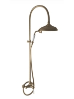 Bugnatese Oxford falon kívüli zuhanyrendszer, matt bronz 633