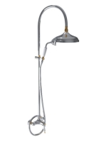 Bugnatese Oxford falon kívüli zuhanyrendszer, króm/arany 633