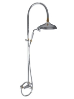 Bugnatese Oxford termosztátos zuhanyrendszer, króm/arany 633