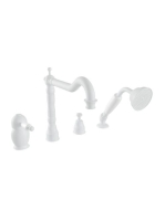 Bugnatese Oxford kádperemre szerelhető 4-lyukú kádcsaptelep,