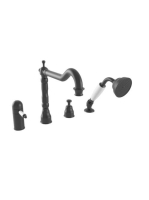 Bugnatese Oxford 4-lyukú kádperemre szerelhető termosztátos