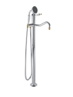 Bugnatese Oxford szabadonálló kádcsaptelep zuhanyszettel, kr