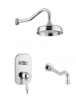 Bugnatese Oxford falsík alatti zuhanyszett kádkifolyóval, kr