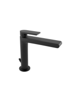 Bugnatese Simple mosdócsaptelep leeresztő nélkül, matt feket