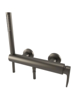 Bugnatese Simple zuhanycsaptelep zuhanyszettel, grafit feket