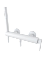 Bugnatese Simple zuhanycsaptelep zuhanyszettel, matt fehér 6