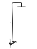 Bugnatese Simple zuhanyrendszer, matt fekete 6642CNE - Fürdő