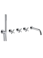 Bugnatese Rodos falsík alatti zuhanyrendszer, króm 7319CR -