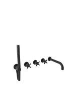 Bugnatese Rodos falsík alatti zuhanyrendszer, matt fekete 73