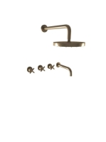 Bugnatese Rodos falsík alatti zuhanyrendszer, bronz 7328BR -