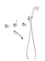 Bugnatese Princeton falsík alatti zuhanyrendszer, arany 818D