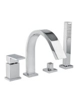 Bugnatese Tetris peremre szerelhető 4 lyukas kádcsaptelep, k