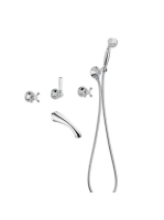 Bugnatese Lady falsík alatti zuhanyrendszer, króm/arany 918C