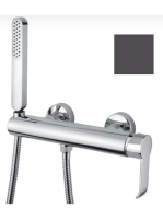 Bugnatese Tess zuhanycsaptelep zuhanyszettel, matt fekete 96