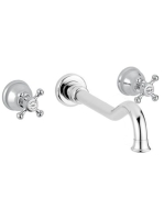 Bugnatese Lady 3-lyukas fali mosdócsaptelep click-clack leer