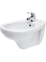 Cersanit Delfi falra szerelhető kerámia bidé csaplyukkal és