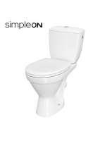 Cersanit Cersania Simpleon Kompakt monoblokkos hátsó kifolyá