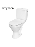 Cersanit Cersania II Kompakt WC csésze szett, csökkentett pe