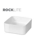 Cersanit Crea 35 pultra tehető szögletes kerámia mosdótál K1