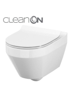 Cersanit Crea Ovális fali WC csésze Cleanon technológiával ü