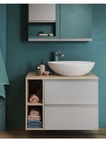 Cersanit Moduo 55cm ovális alakú pultra tehető mosdó K116-05