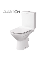 Cersanit Carina perem nélküli kompakt monoblokk, oldalsó bek