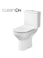 Cersanit City hátsó kifolyású kompakt WC csésze Cleanon tech