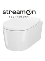 Cersanit Inverto fali WC csésze Streamon öblítési technológi