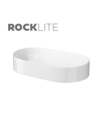Cersanit Inverto Rocklite 60 kerámia mosdótál, pultra ülteth