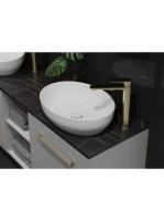 Cersanit Larga ROCKLITE kerámia mosdótál 50,5x38,5 cm, túlfo