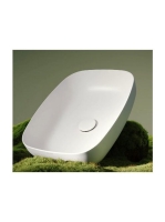 Cersanit Larga ROCKLITE kerámia mosdótál 50x38,5 cm, túlfoly