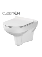 Cersanit City Cleanon perem nélküli fali WC csésze vékony du