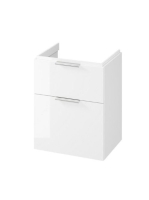 Cersanit City dupla fiókos mosdószekrény 60x45 cm, fényes fe