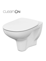 Cersanit Arteco perem nélküli fali WC csésze mélyöblítéssel