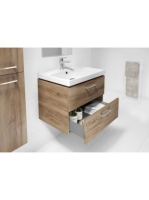 Cersanit Lara Como 60 fali szekrény 2 fiókkal és kerámia mos